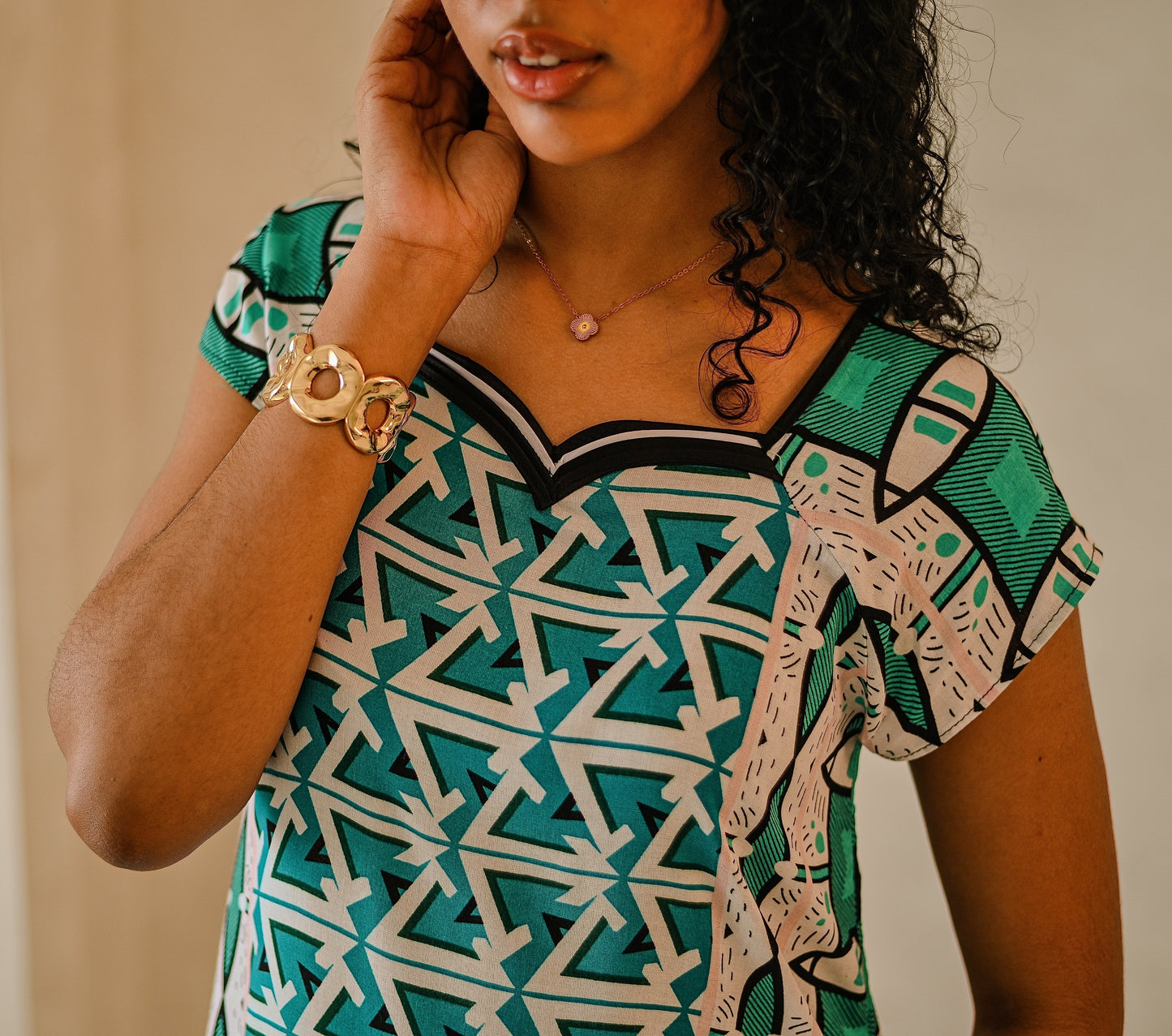 Deep Teal Maasai